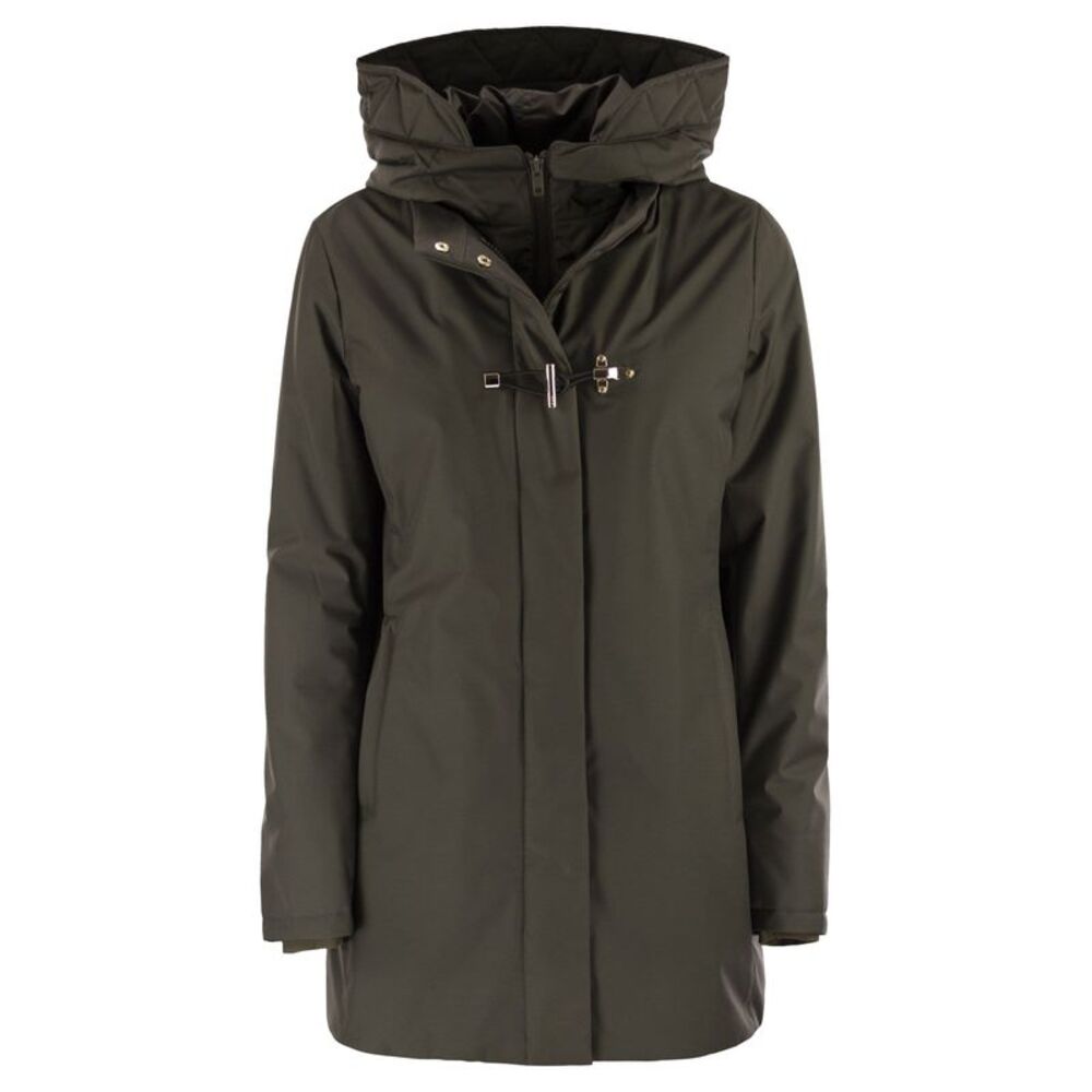 Fay Women Technical Gabardine Toggle Coat